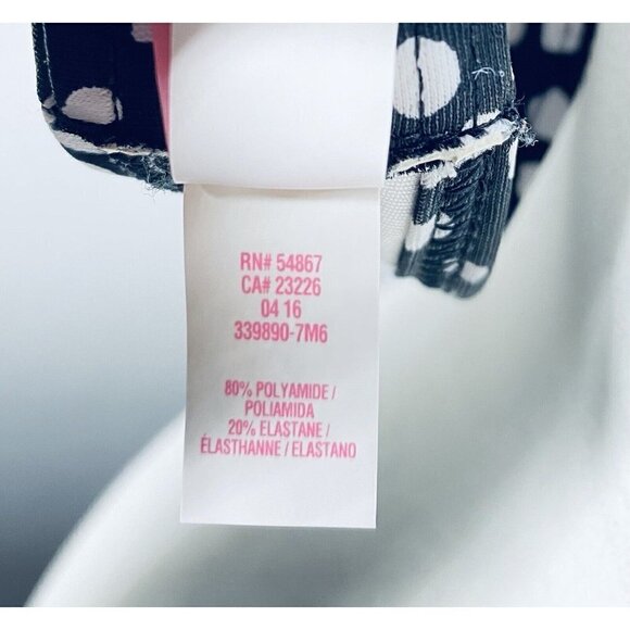 Victorias Secret Womens 34C The Wrap Halter Bikini Top Black White Underwire - Picture 10 of 10